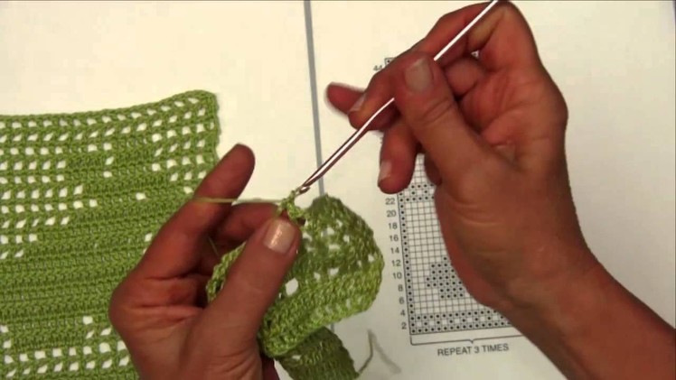 Basic Filet Crochet with Aunt Lydia's Thread