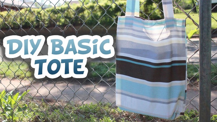 Basic Tote Bag DIY [EASY] - Whitney Sews