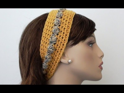 Bobbly Chic Crochet Headband - Crochet Headband