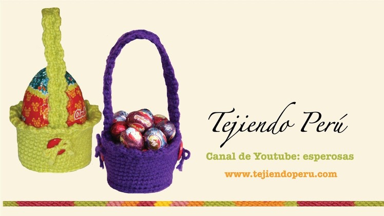 Canastas para huevos de Pascua tejidas en crochet (amigurumi)