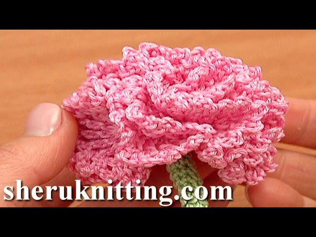 Carnation Flower Pattern Crochet Tutorial 77 How to Crochet Tube Cord
