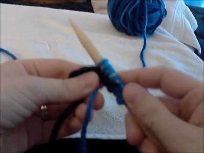 Casting on knitting for beginners