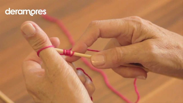 Casting On - Thumb Method - Deramores Knitting Tutorial
