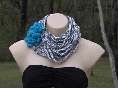Chain Scarf Crochet Tutorial - Long or Short - Easy Project - Bloopers at the end :)