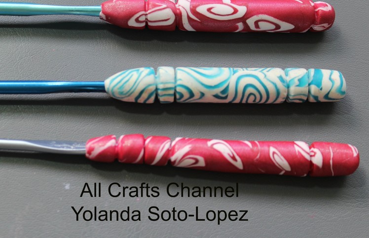 #Clay Covered #Crochet Hooks #polymer clay (English)