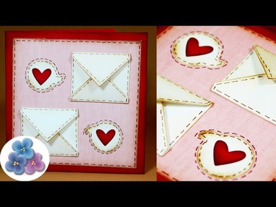 Como hacer Tarjetas de Amor para San Valentin DIY Card Making Tutorial Scrapbook Pintura Facil