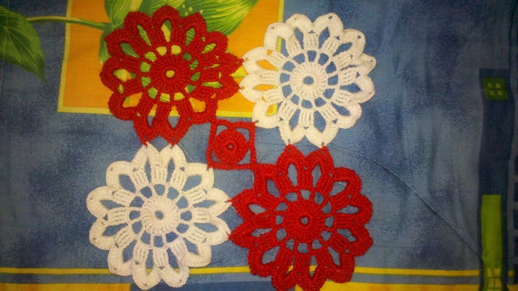 Como Hacer un Tapete Uniendo Pastillas a Crochet en Español