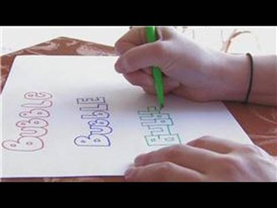 Craft Projects for Kids : How to Write Bubble Letters