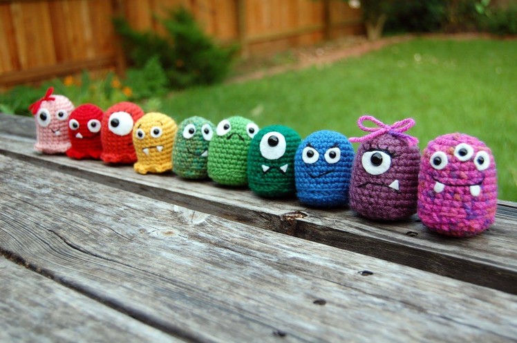 Crochet Amigurumi Baby Monsters with CraftyisCool. Magic Ring tutorial