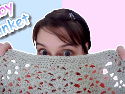 Crochet Baby Blanket - Easy Fan Stitch Pattern