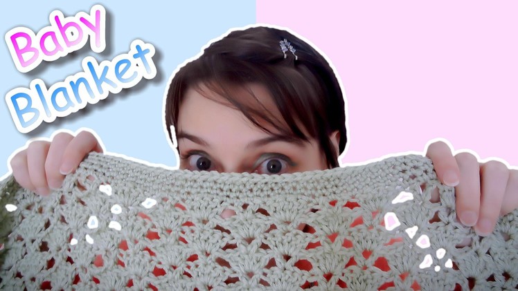 Crochet Baby Blanket - Easy Fan Stitch Pattern