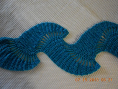 Crochet Bufanda Boteh parte1