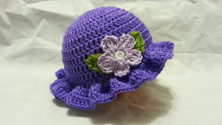 #Crochet Easy Ladies Spring time Hat #TUTORIAL HD #freecrochet