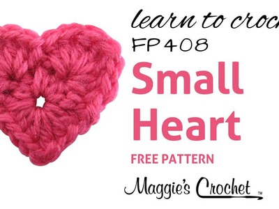 Crochet Easy Small Heart How To - Right Handed