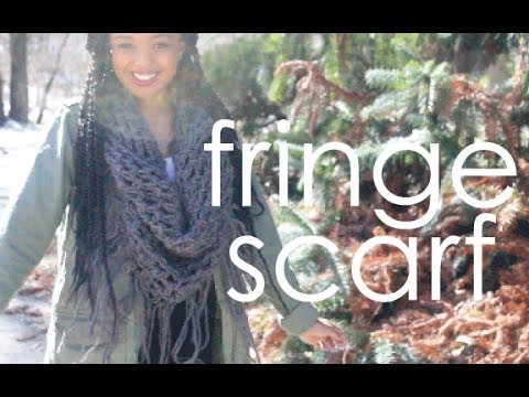 Crochet Fringe Scarf