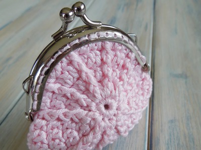 (Crochet) How To - Crochet a Coin Purse and Sew in Purse Frame Handles