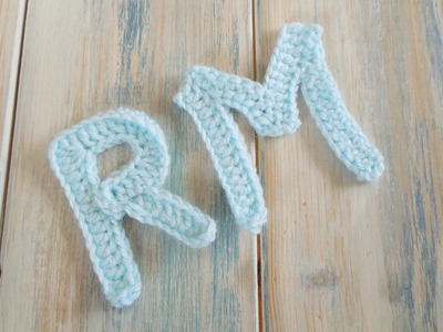(crochet) How To Crochet Letters P, R. M - Crochet Extras