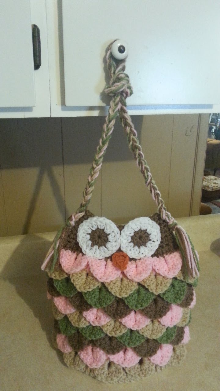#Crochet Owl Bag Purse #TUTORIAL Adorable affordable handbags