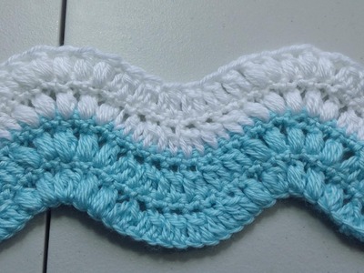 #Crochet puff stitch ripple pattern