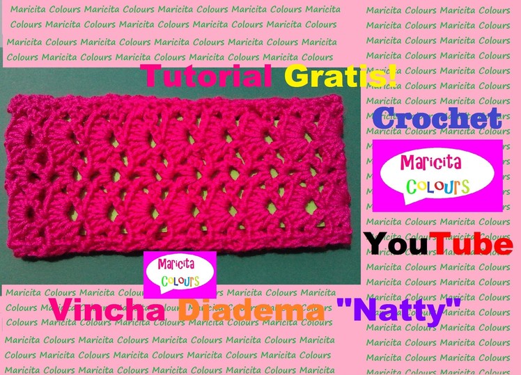 Crochet Tutorial Vincha Bebe Diadema "Natty"  (Parte 1) por Maricita Colours