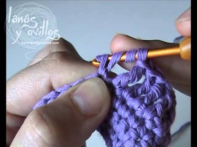Curso Básico Crochet o Ganchillo: Parte 6 Punto Vareta Doble o Punto Alto Doble