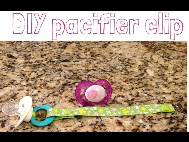 DIY Baby Shower Gift | Pacifier Clip Tutorial | No Sew | Ring & Mam Style