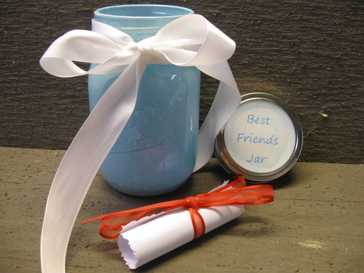 DIY Best Friends Jar Craft Tutorial Friendship