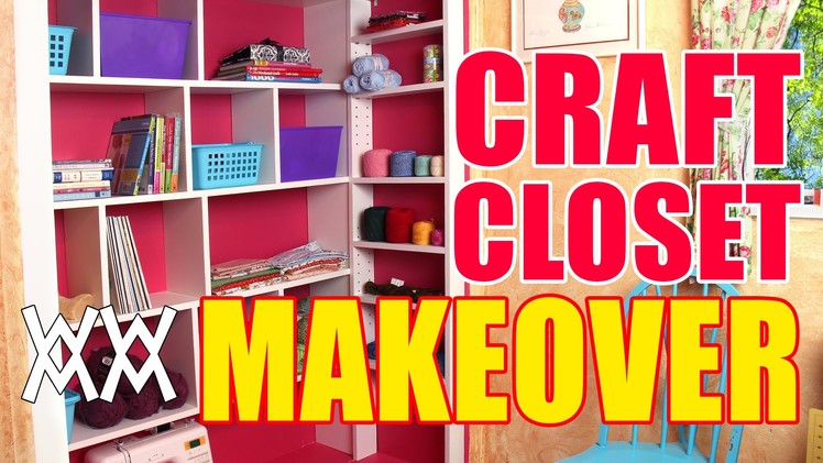 DIY Craft Closet Organizer and Shelving System