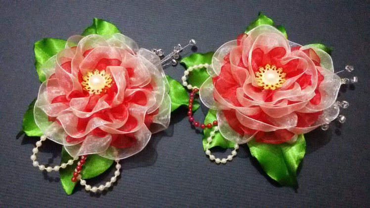 D.I.Y. Double Layered Organza Flower - Tutorial
