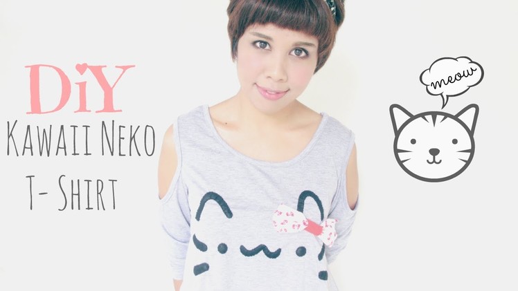 DIY Fashion: Kawaii Pusheen Cat.Neko T-Shirt Tutorial