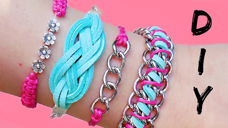 DIY Friendship Bracelets!! 4 Easy Stackable Arm Candy projects!