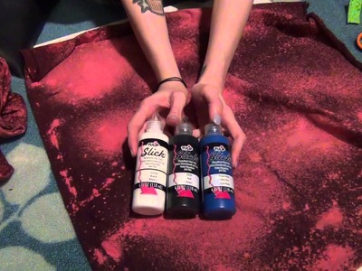 DIY Galaxy Print Tutorial and Making a skirt from a T shirt