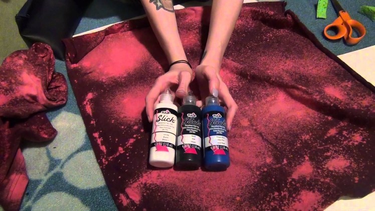 DIY Galaxy Print Tutorial and Making a skirt from a T shirt