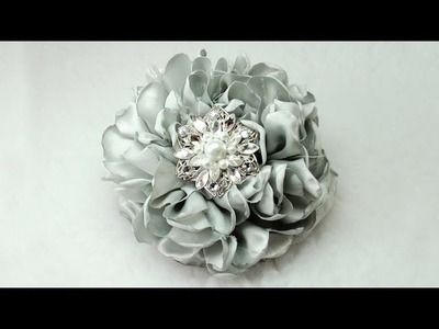 DIY Gorgeous 6" Fabric Flower, Tutorial, DIY, How to do