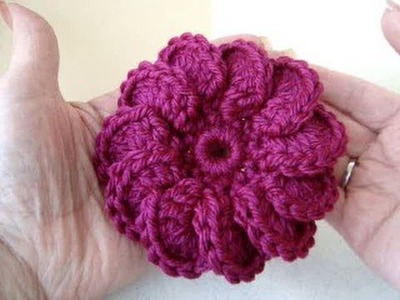 DIY how to crochet 3 crochet flowers