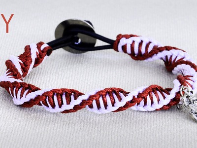 DIY: Macrame Double Spiral Bracelet - Tutorial