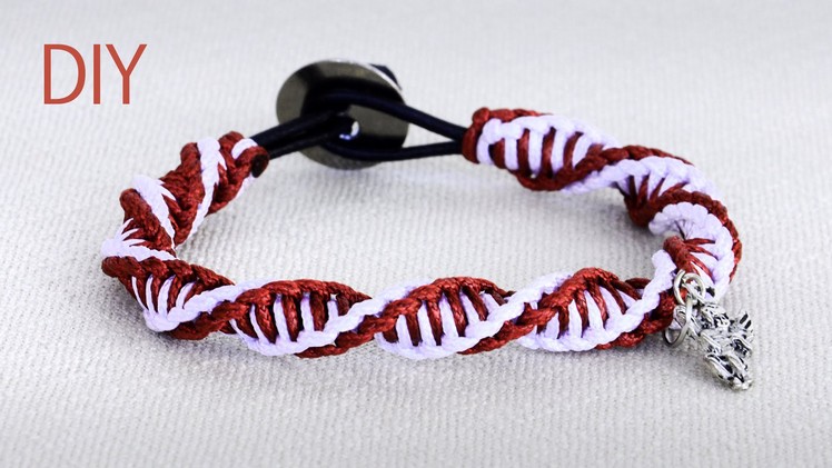 DIY: Macrame Double Spiral Bracelet - Tutorial