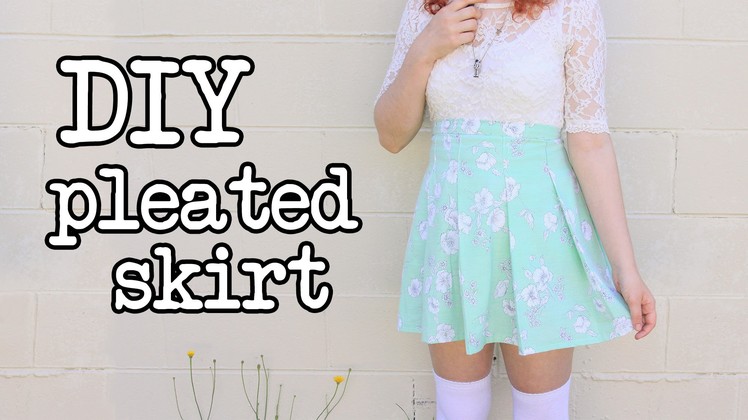 DIY Pleated Skirt Tutorial