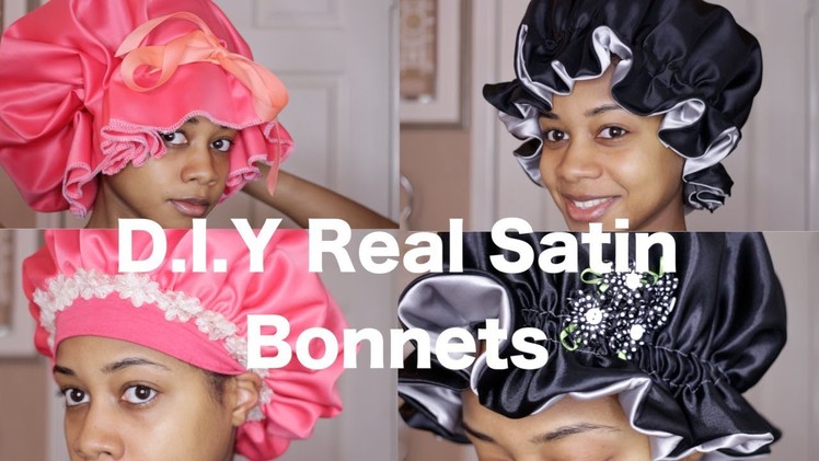 DIY Real Satin Bonnets