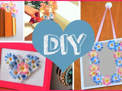 DIY ROOM DECOR ❤ Cheap & cute projects using fake flowers!!