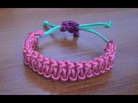 DIY Stackable Bracelets: Square Knot (Cobra Stitch) Friendship Bracelet Tutorial