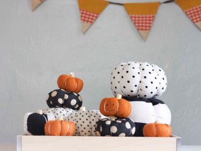 DIY Stuffed Fabric Pumpkin Tutorial