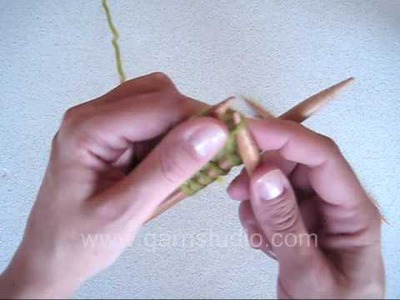 DROPS Knitting Tutorial: How to make a magic cast on for toe up socks, mittens etc