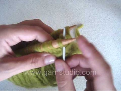 DROPS Knitting Tutorial: How to do kitchener stitch. grafting. weaving