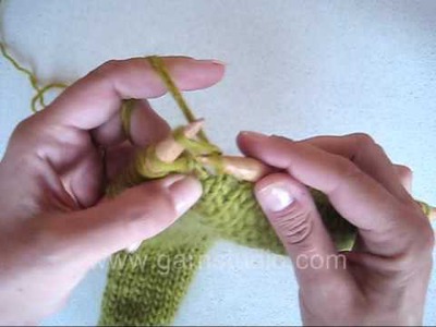 DROPS Knitting Tutorial: How to cast on new stitches at an edge