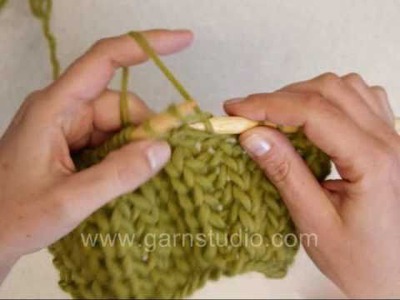 DROPS Knitting Tutorial: How to knit fishermans rib with only sts