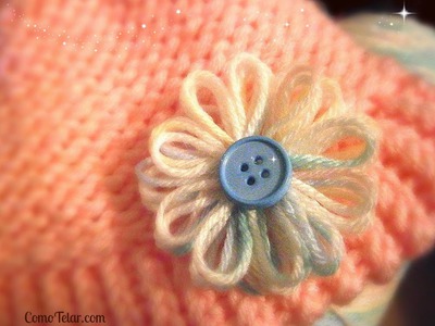 Flower on a Knifty Knitter Flower Loom - Make with Any 12-peg Loom Boye Darice Martha Stewart
