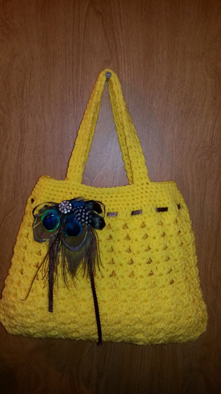 Fun Idea for DIY Crochet  #handbag lovely purse #Tutorial Handmade crochet bag Craft Idea