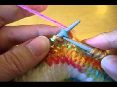 German Short Rows Part II Knit to purl