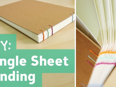 How to Bind Single Sheets : Bookbinding Tutorial